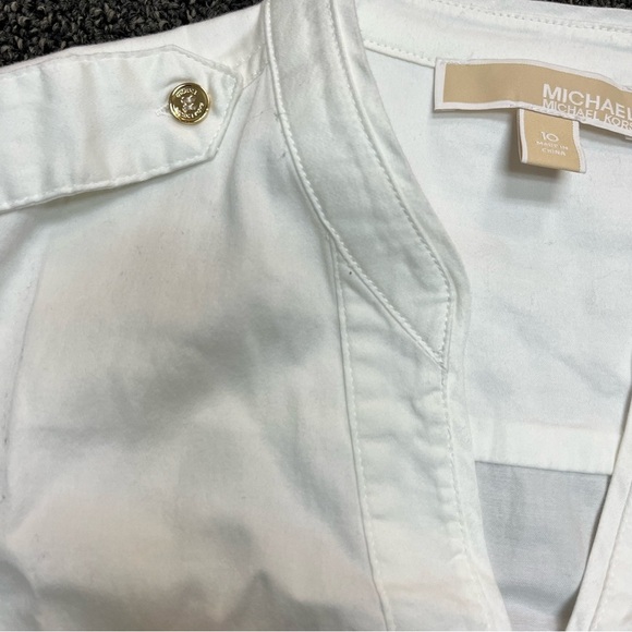 Michael Kors White Sleeveless Blouse - Picture 4 of 7